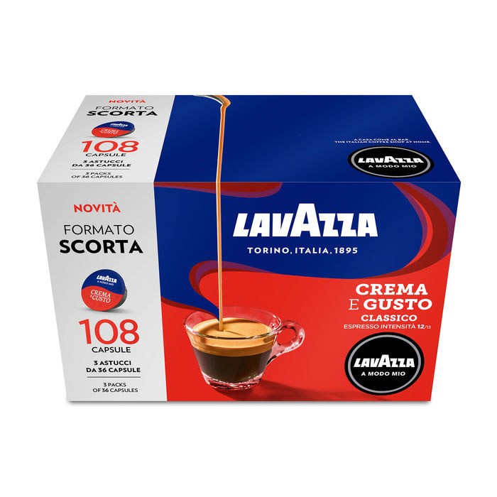 Lavazza A Modo Mio Crema e Gusto Confezione 108 Capsule
