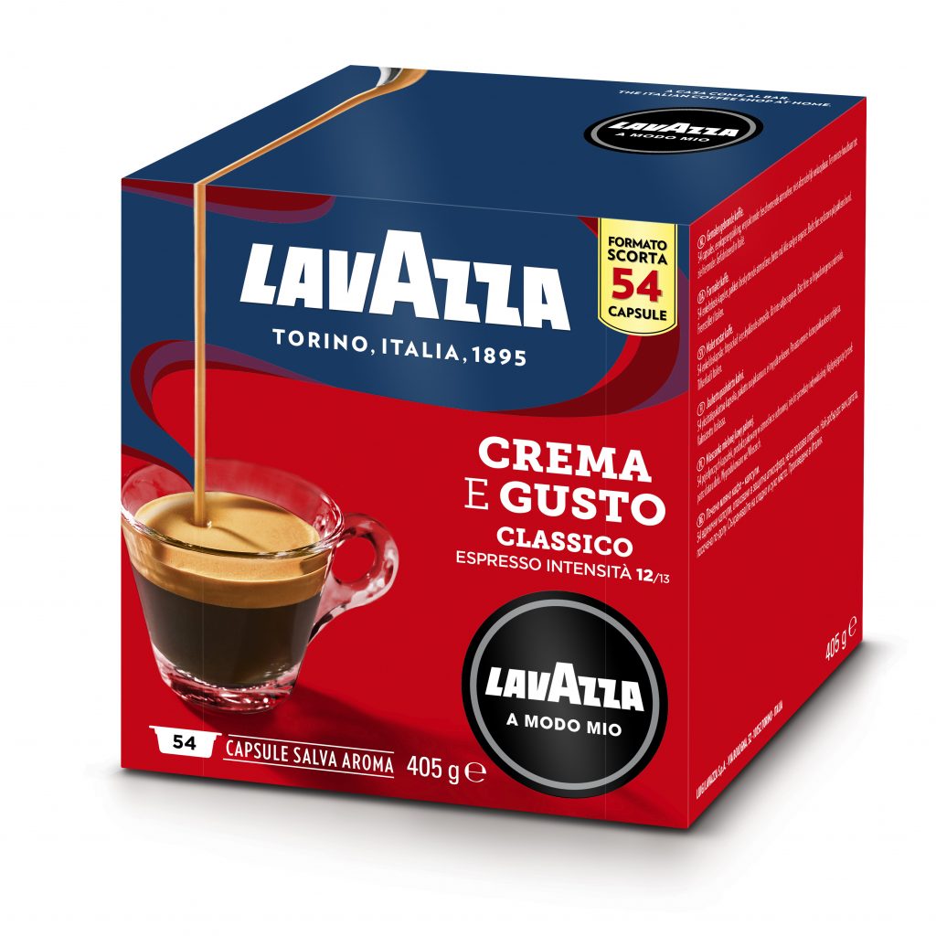 Lavazza Crema e Gusto Confezione 54 Capsule Caffe Compatibili A Modo Mio
