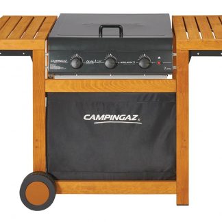 Campingaz Adelaide 3 Wwoody Barbecue 14KW 3 Bruciatori in Ghisa Dual Gas