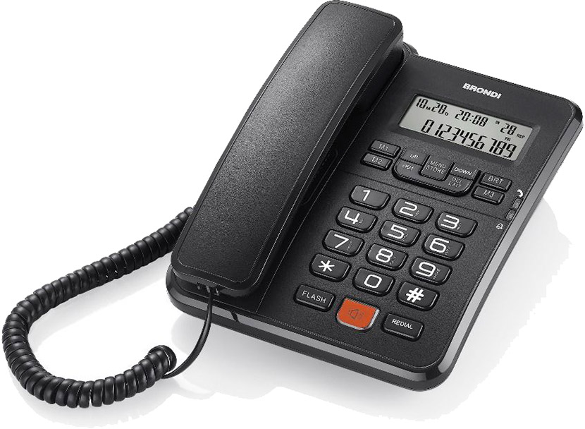 Brondi Office Desk Nero Telefono con Filo