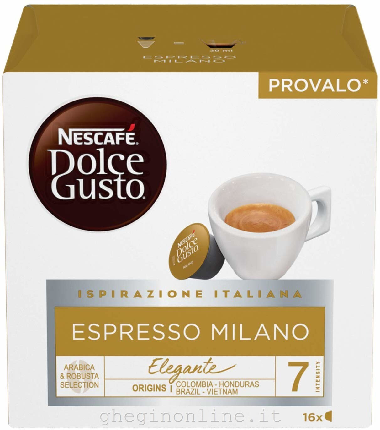 Nescafe Espresso Milano Confezione 16 Capsule Caffe Compatibili Dolce Gusto