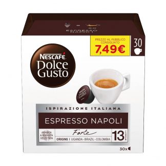 Nescafe Espresso Napoli Confezione 16 Pezzi Capsule Compatibili Dolce Gusto