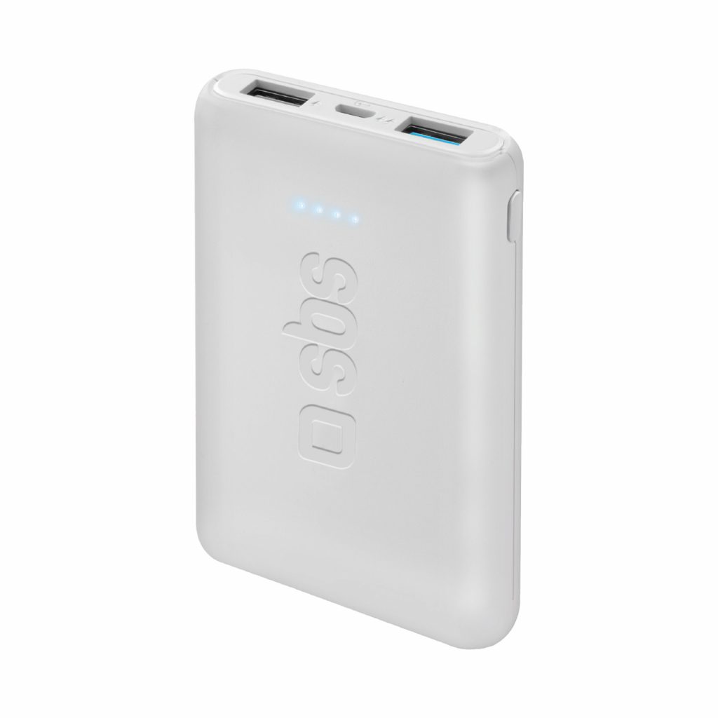 SBS TEBB5000POCW Bianco Powerbank 5000mAh Linea Pocket