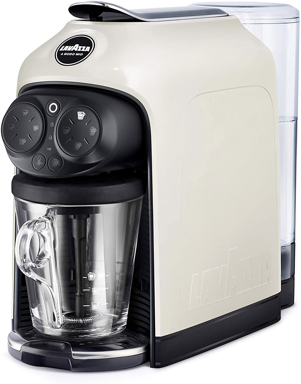 Lavazza Desea White Cream Macchina Caffe a Capsule con Cappuccinatore e Tazza