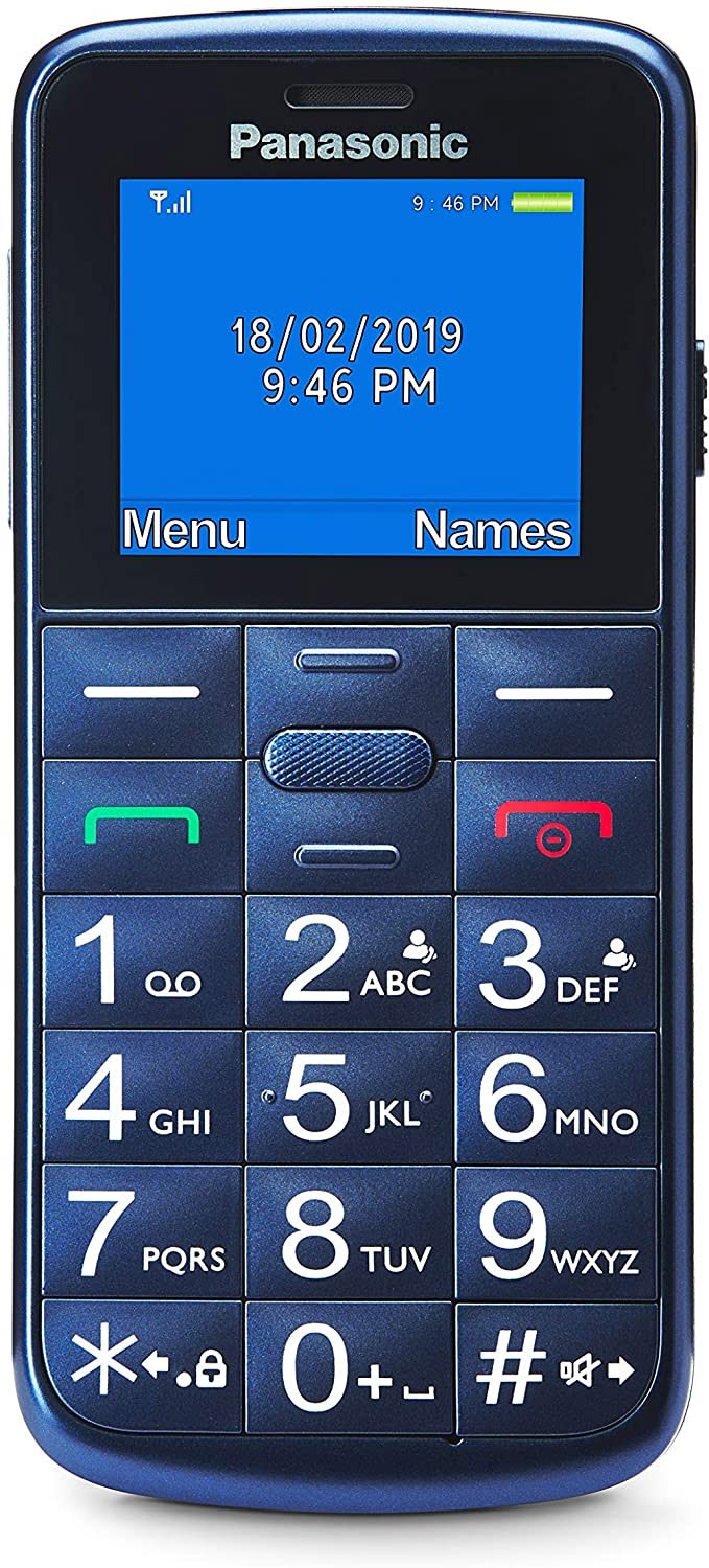 Panasonic KXTU110EXC Blu Cellulare Standard Senior Dual Sim