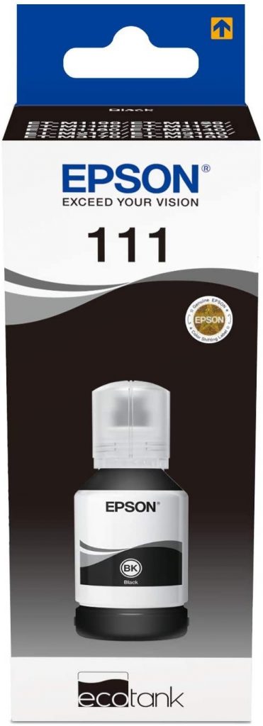 Epson 111 Flacone Inchiostro Nero per Stampanti Ecotank