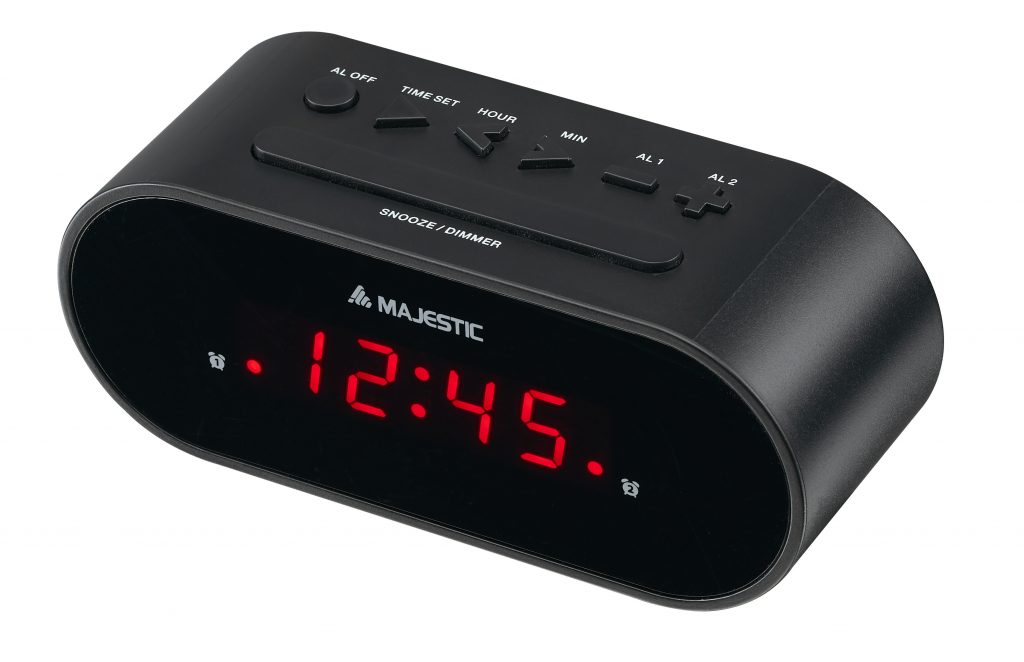 Majestic SVE235BK Sveglia Digitale 0.6 Pollici con Allarme Nero