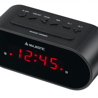 Majestic SVE235BK Sveglia Digitale 0.6 Pollici con Allarme Nero