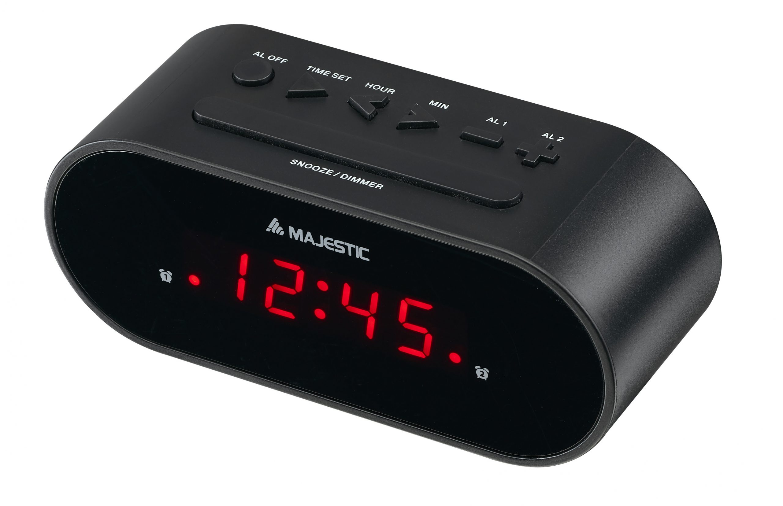 Majestic SVE235BK Sveglia Digitale 0.6 Pollici con Allarme Nero