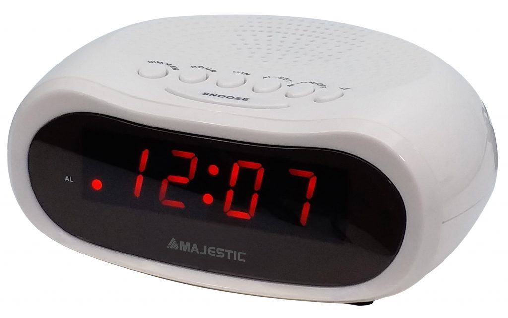 Majestic SVE232WH Sveglia Digitale Bianca 0.6 con Allarme