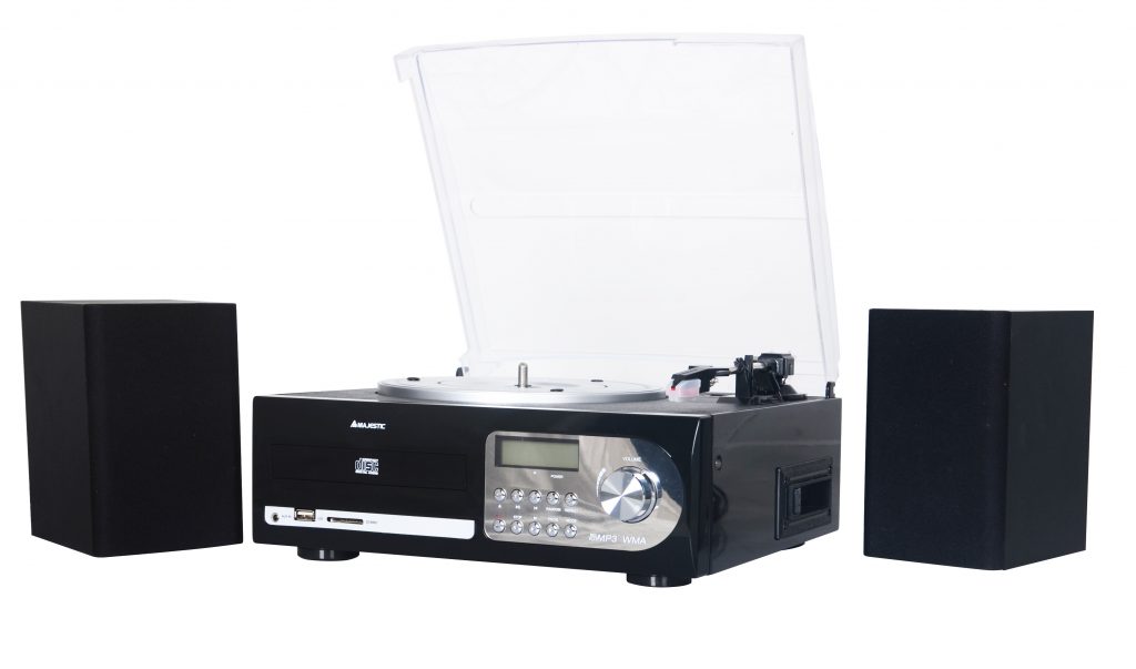 Majestic TT38RCDTPUSBSDBK Giradischi 33-45-78 Giri con Mp3 e Cassette