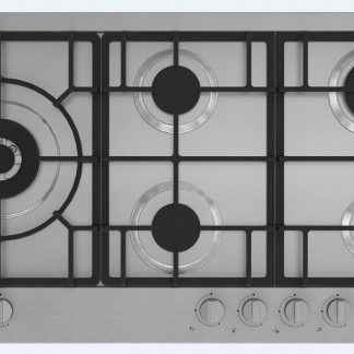 Beko HIML95225SXE Piano Cottura a Gas 90CM 4 Fuochi e 1 Wok Griglie in Ghisa