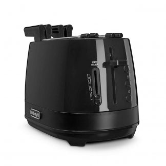 De Longhi CTLAP2203BK Nero Tostapane 2 Pinze 550W 2 Pinze 6 Livelli Cottura