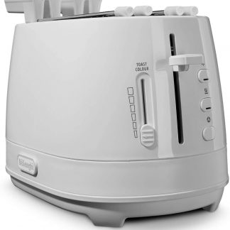 De Longhi CTLAP2203W Bianco Tostapane 2 Pinze 550W 2 Pinze 6 Livelli Cottura