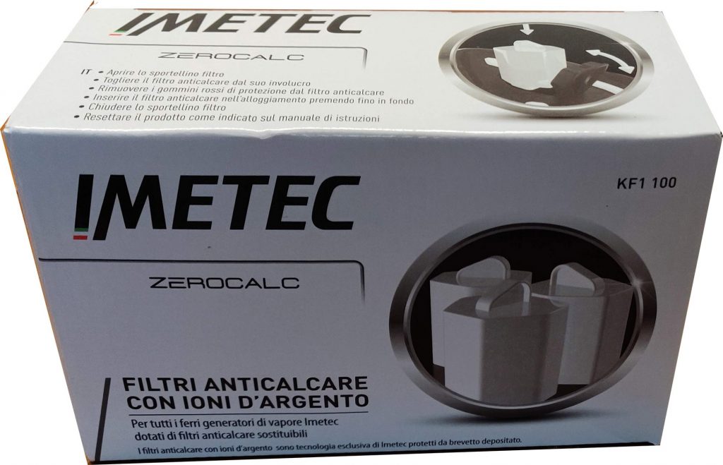 Imetec Zerocalc Ricambio Filtri Anticalcare Ioni Argento per Ferri da Stiro