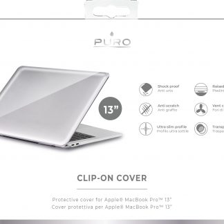Puro Cover Clip-On per MacBook Pro 13 Pollici 2016-2019