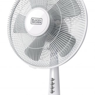 Black Decker BXEFD40E Ventilatore da Tavolo Bianco 40W 3 Velocita con 5 Pale