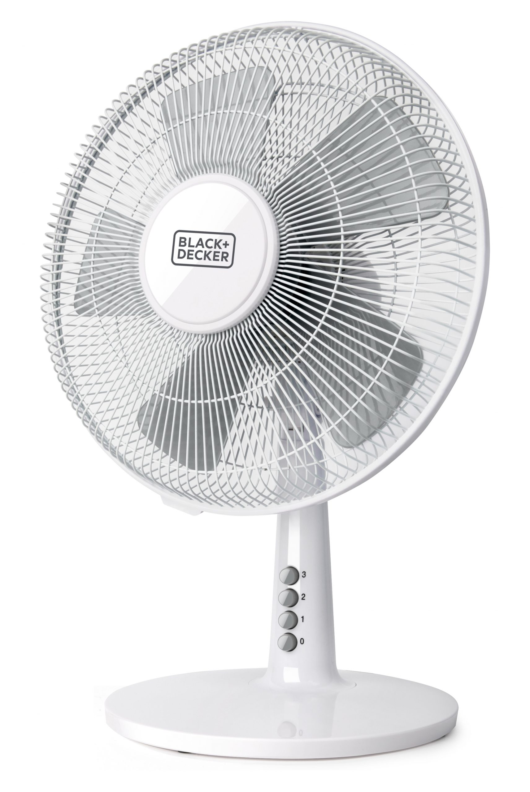 Black Decker BXEFD40E Ventilatore da Tavolo Bianco 40W 3 Velocita con 5 Pale