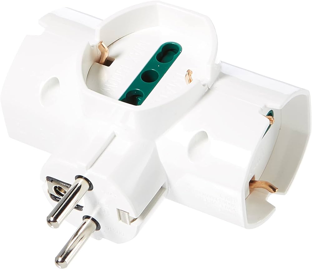 Vimar RI00316B Adattatore Sfalsato Verticale S31 con 3 Prese 2PT 16 A