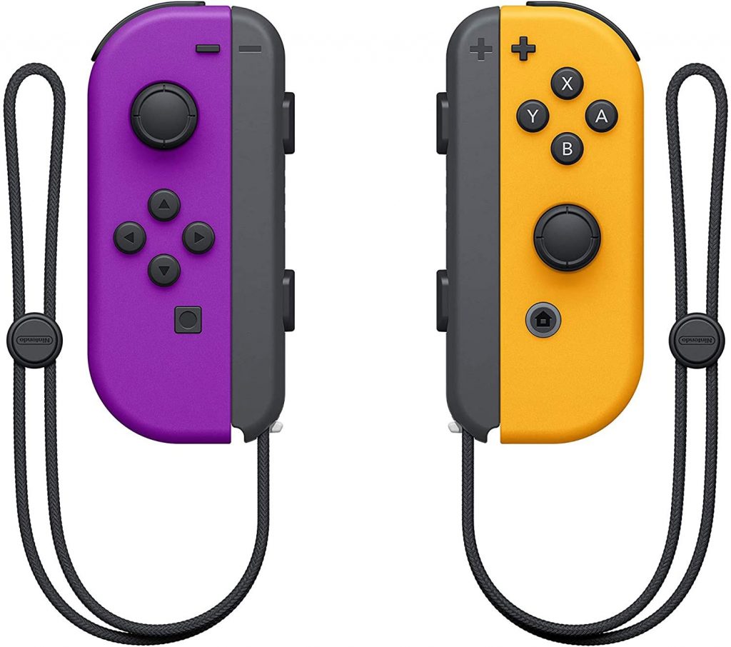 Nintendo Set 2 Joycon Viola-Arancio per Nintendo Switch Accessorio Originale