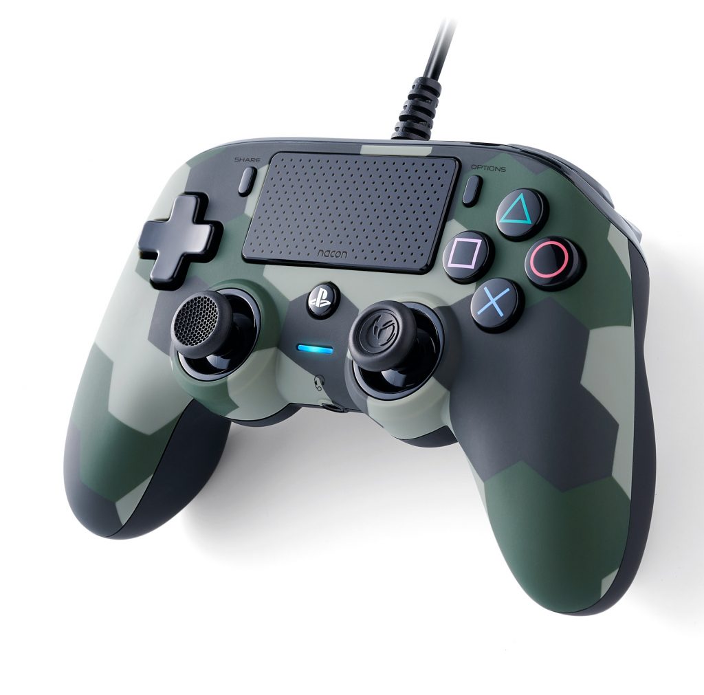 Nacon PS4OFCPADCAMGREEN Controller Wired per PS4