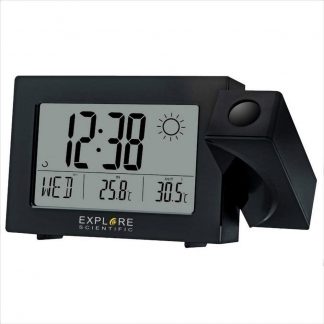 Explore Scientific Rpw3008 Black Orologio Sveglia a Proiezione Barometro