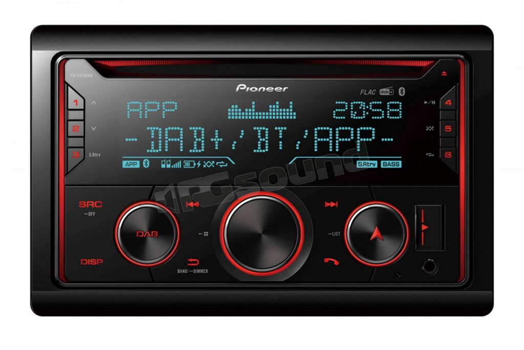 Pioneer FHS820DAB Autoradio con Doppio DIN per FM e DAB