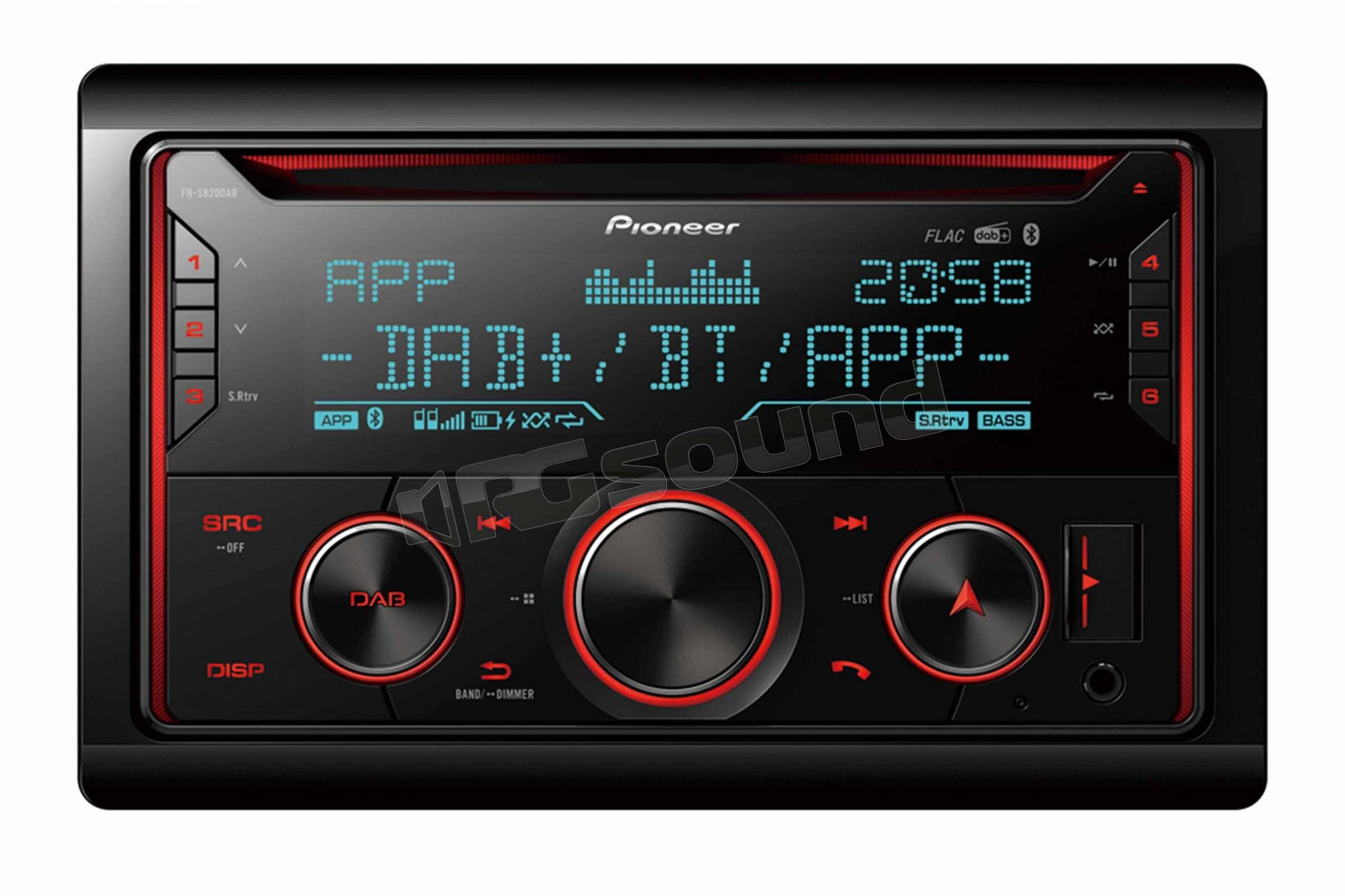 Pioneer FHS820DAB Autoradio con Doppio DIN per FM e DAB