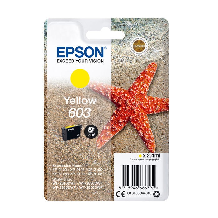 Epson Serie Stella Marina 603 Giallo Cartuccia Inchiostro Originale