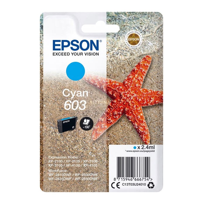 Epson Serie Stella Marina 603 Ciano Cartuccia Inchiostro Originale