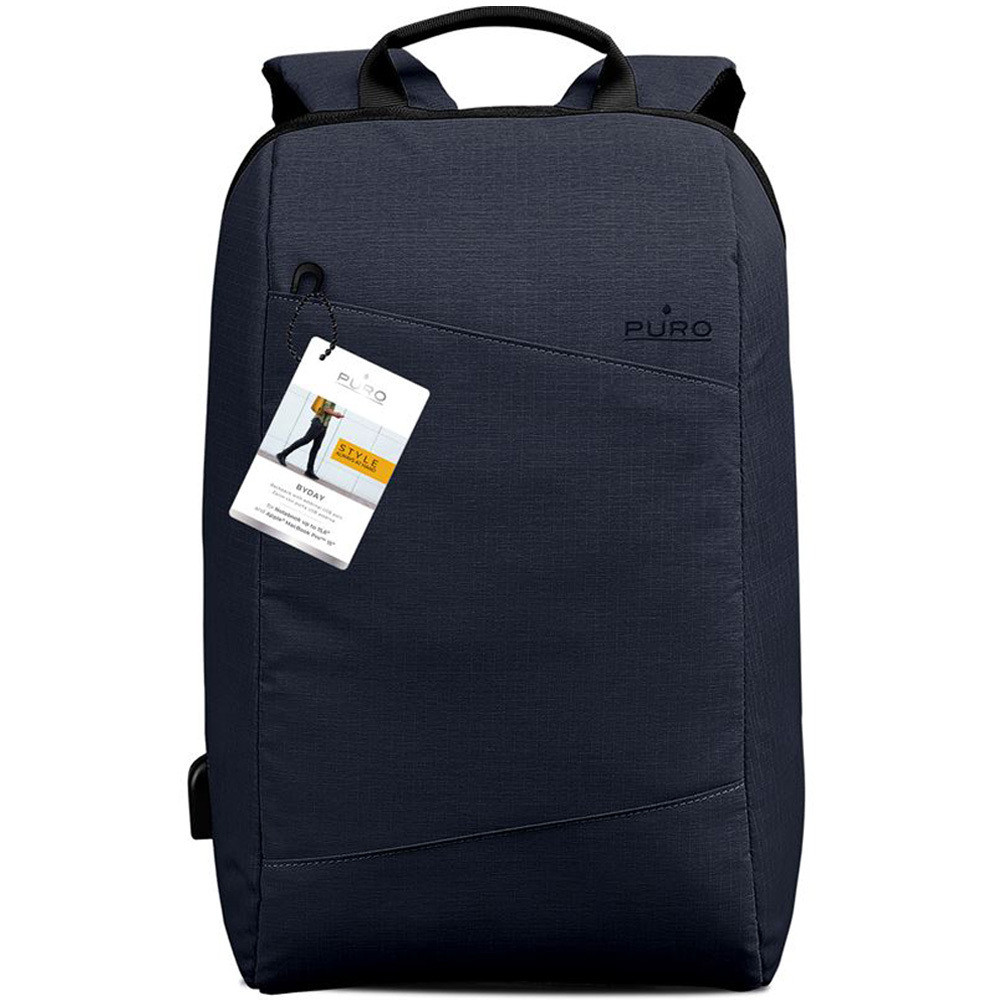 Puro ByDay Blue Zaino In Poliestere per Notebook Fino a 15.6 Pollici
