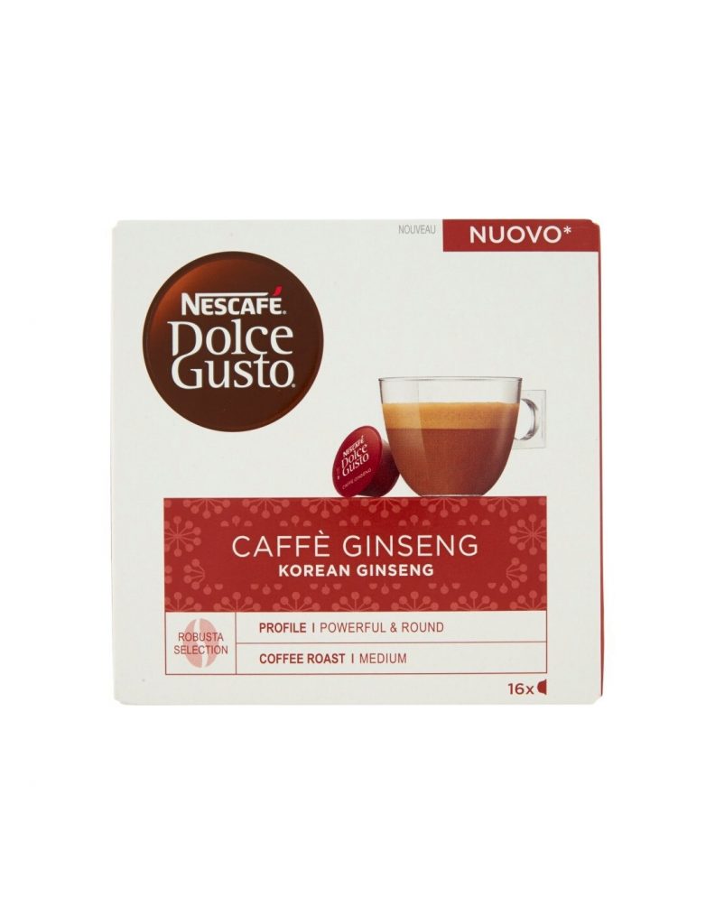 Nescafe Ginseng Confezione 16 Capsule Caffe Compatibili Dolce Gusto