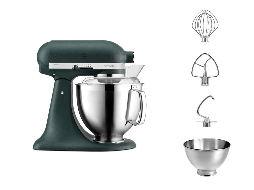 Kitchenaid 5KSM185PSEPP Verde Palma Impastatore 300W 4.8LT Ciotola Acciaio