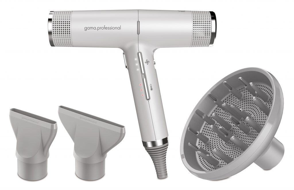 Gama IQ Pperfetto Grigio Asciugacapelli 2000W con Diffusore e 2 Bocchette