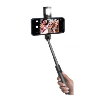 SBS TESELFIEBTFLASH Asta in Alluminio Selfie Bluetooth Wireless con Flash