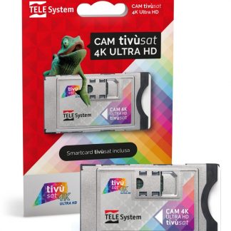 Telesystem CAM Tivusat 4K Ultra HD Smartcard Inclusa