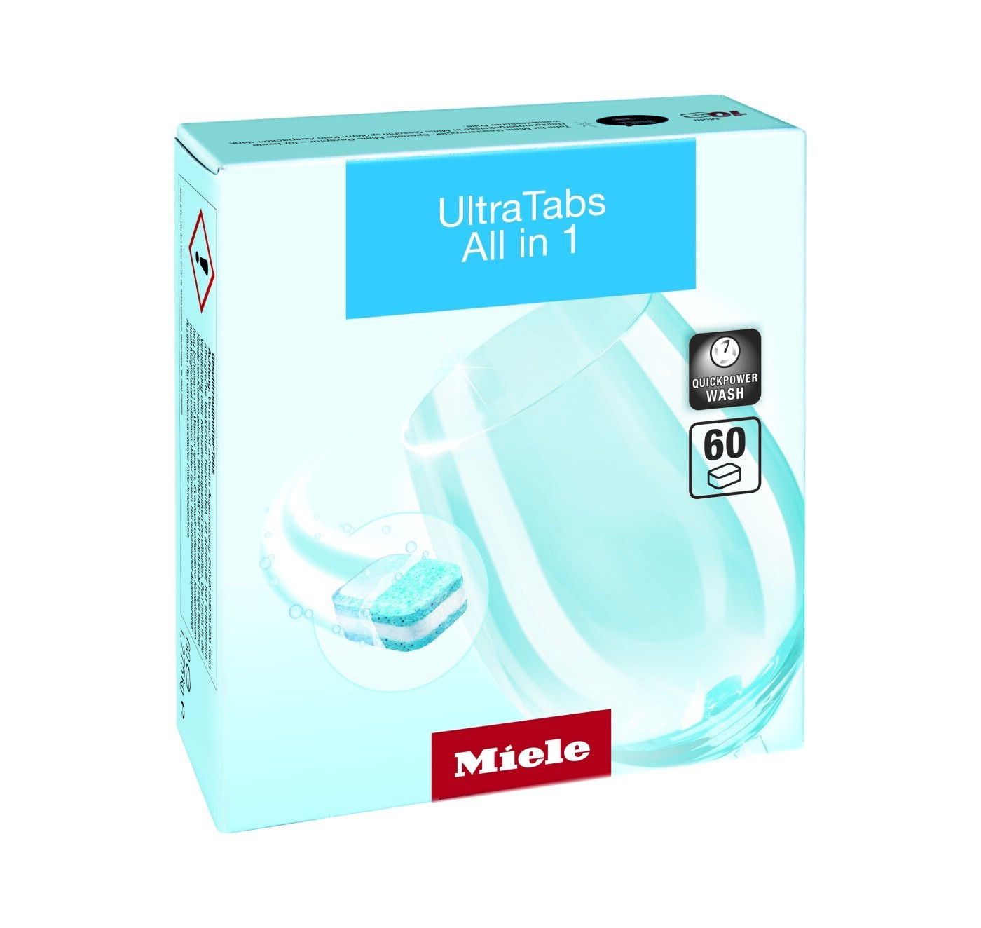Miele UltraTabs All in 1 Detersivo per Lavastoviglie in Pastiglie 60 Pezzi