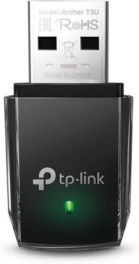 TP-Link ARCHERT3U Adattatore Nero USB Wi-Fi Dual AC1300