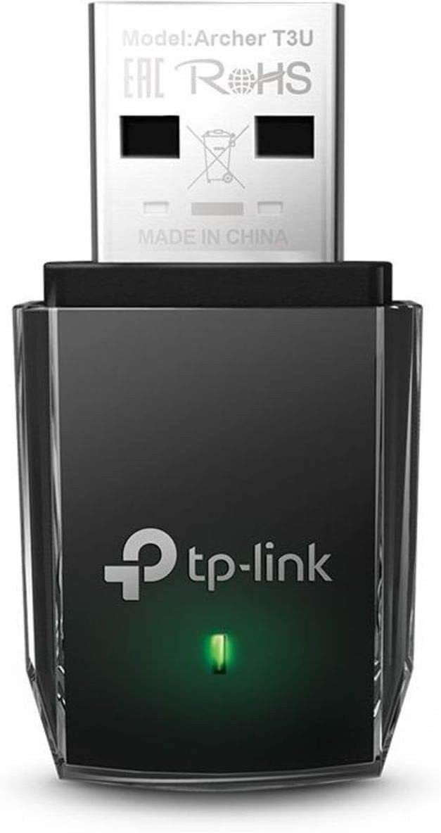 TP-Link ARCHERT3U Adattatore Nero USB Wi-Fi Dual AC1300