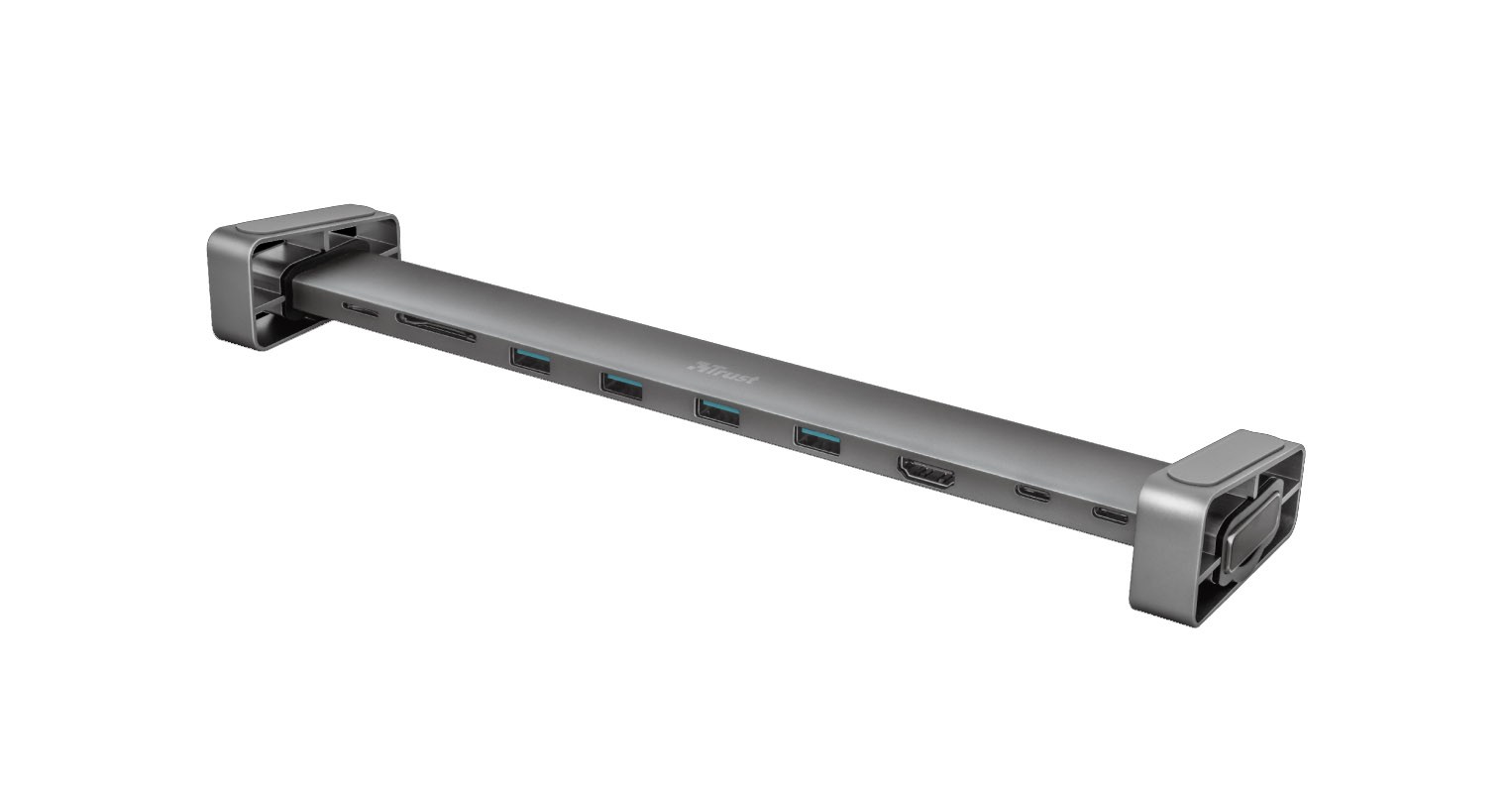 Trust 23417 Docking Station USB C in Alluminio per Pc