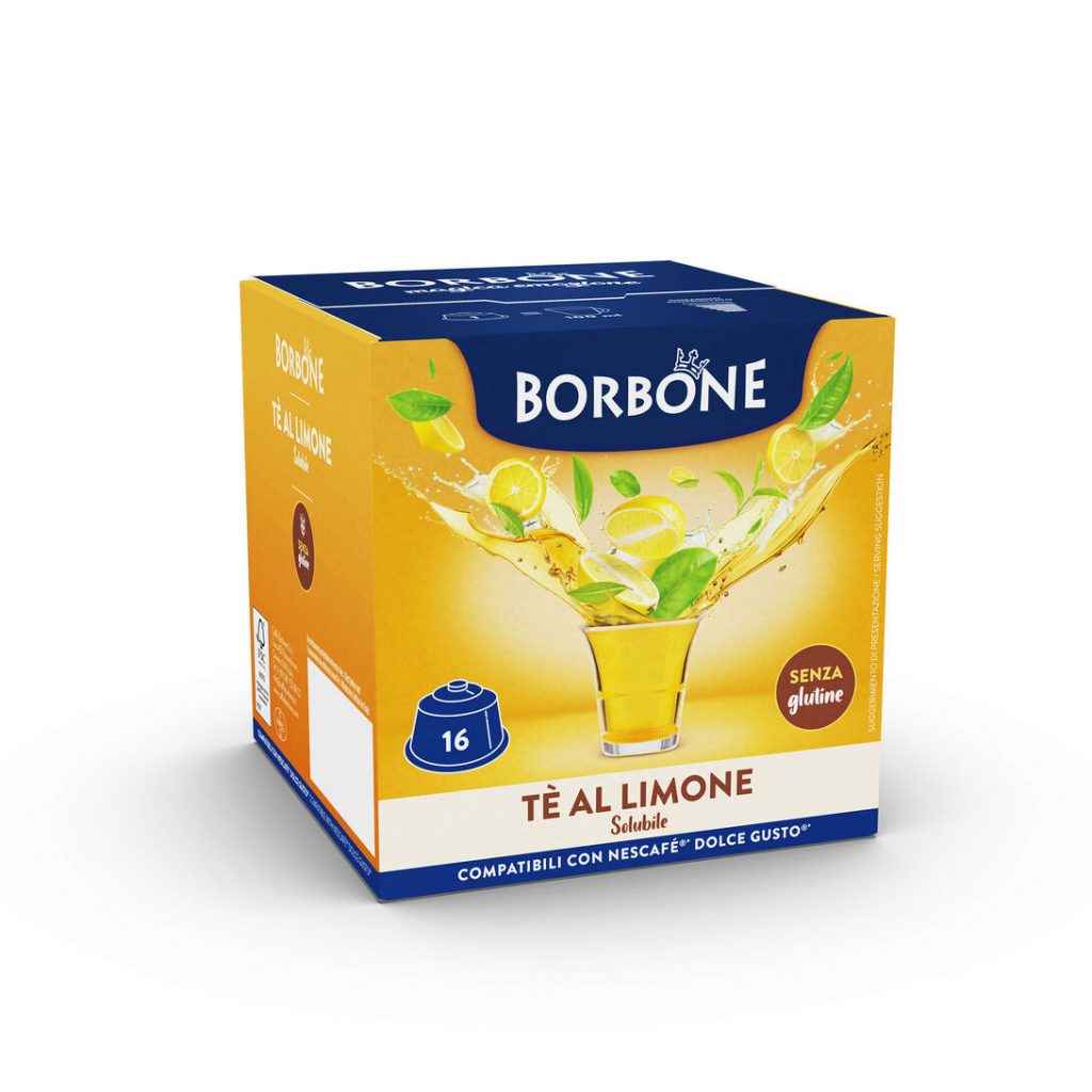 Caffe Borbone Confezione 16 Capsule The Limone Compatibili Dolce Gusto