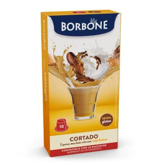 Caffè Borbone Confezione 10 Capsule Cortado Compatibili Nespresso