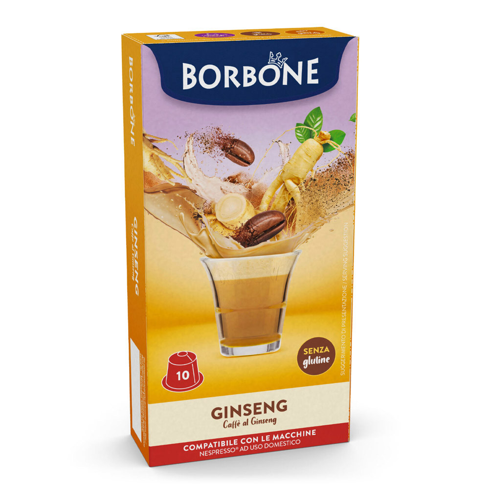 Caffe Borbone Ginseng Confezione 10 Capsule Compatibili Nespresso