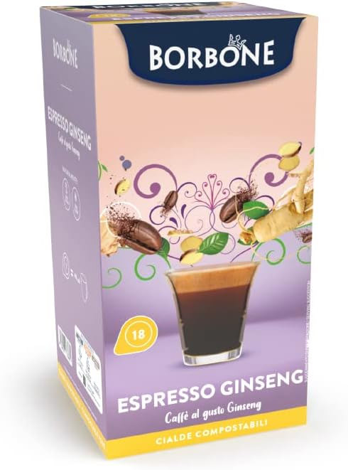 Caffe Borbone Confezione 18 Cialde 44 mm Caffe al Ginseng