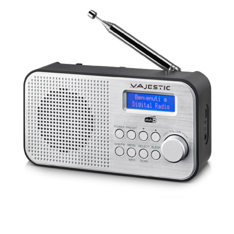 Majestic RT194 DAB-DAB Plus Radio Portatile con Sveglia