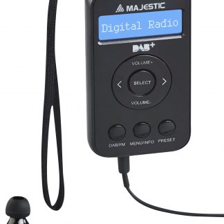 Majestic RT196DAB Nero Radio DAB-DAB Plus-FM con Display LCD