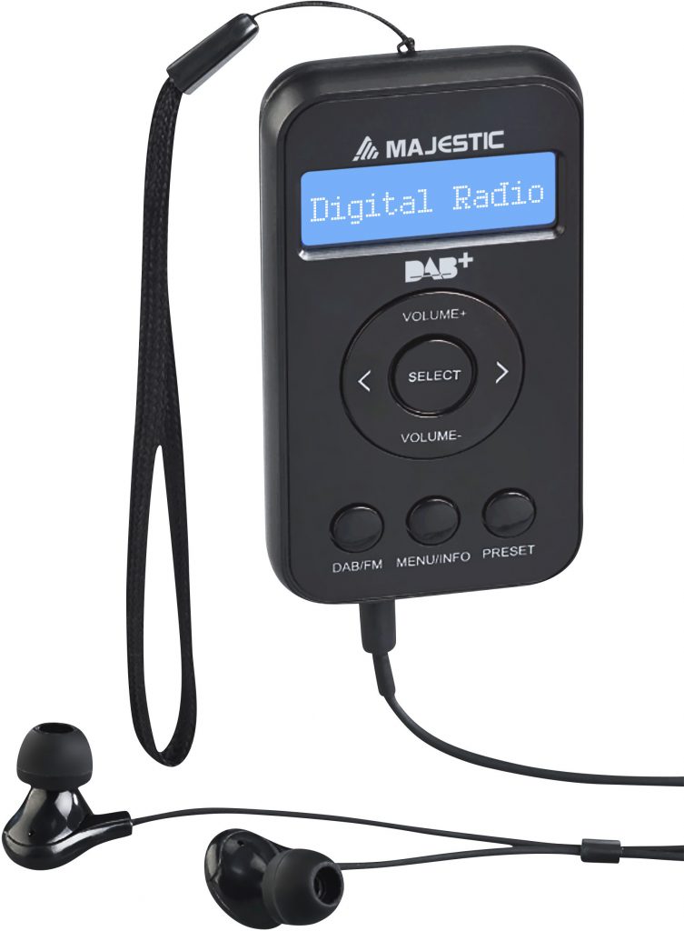 Majestic RT196DAB Nero Radio DAB-DAB Plus-FM con Display LCD