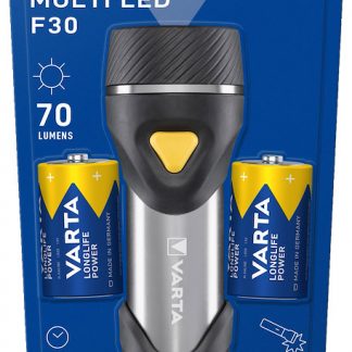 Varta Day Light Multi LED F30 Torcia a Batteria con 2 Batterie D