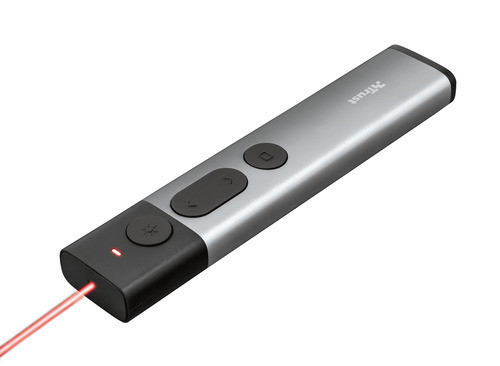 Trust Kazun Puntatore Laser per Presentazioni Wireless in Alluminio Laser Rosso