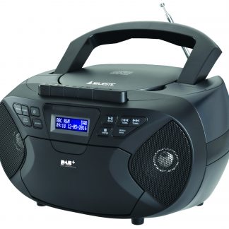 Majestic AH2430DABBK Lettore CD Portatile Radio DAB FM Cassetta Ingresso AUX-IN
